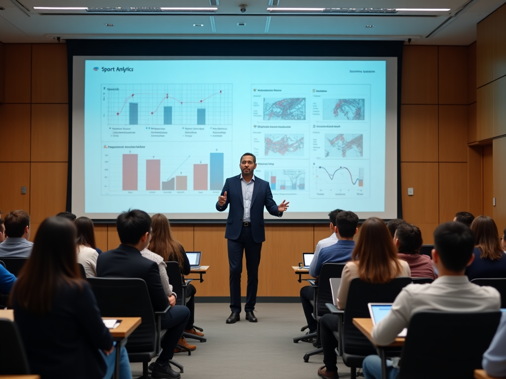 University sports analytics classroom